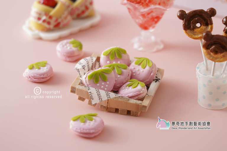 草莓,日式,甜點屋,黏土